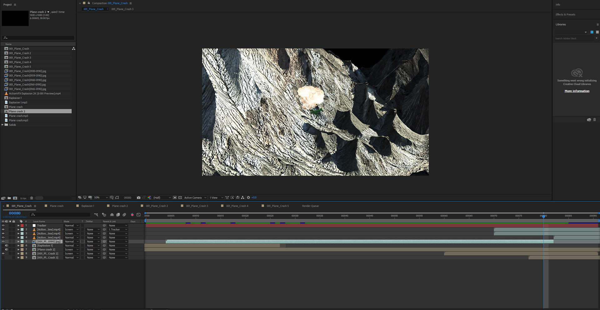 Plane Crash in After Effects